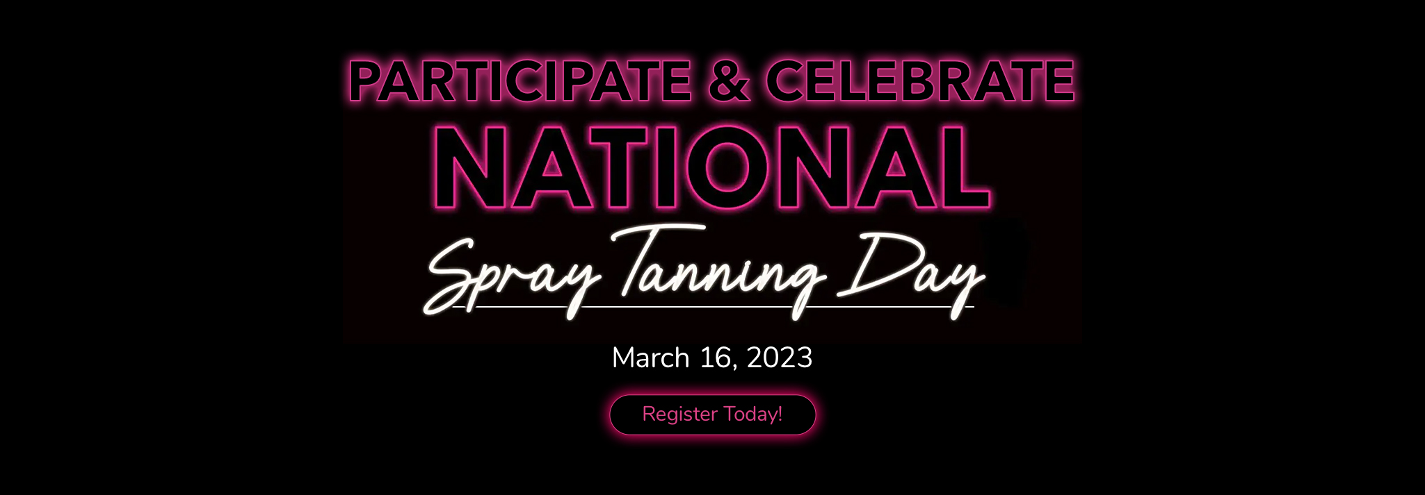 Participate & Celebrate National Spray Tanning Day